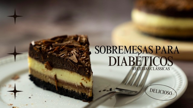 Capa do e-book Sobremesas para Diabéticos